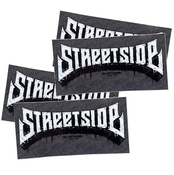 4x Sticker - Schriftzug Block