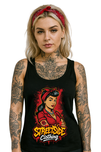 “Pin-Up Rebel” Ladies Tank