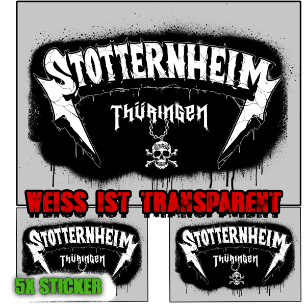 2x Stickers- STOTTERNEHIM