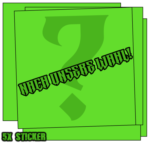 5x Stickers - ÜBERSCHAUNG