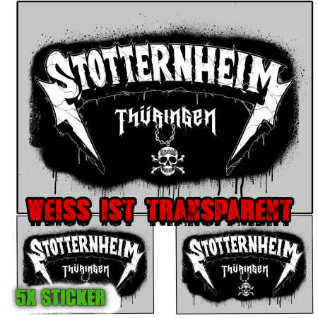 2x Stickers- STOTTERNEHIM